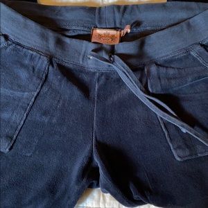 Navy blue classic juicy couture sweatpants